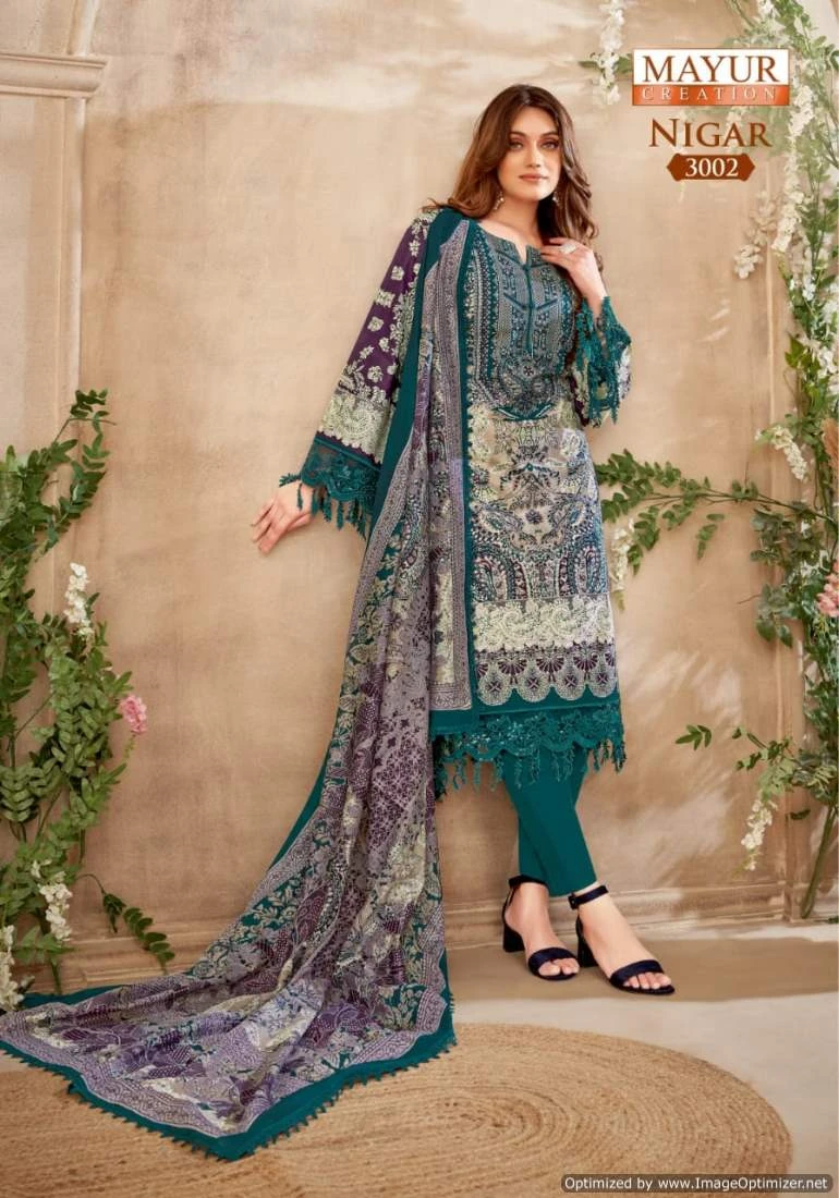 Mayur Nigar Vol 3 Cotton Wholesale Salwar Suit Catalog — Wholesale Salwar Suits, Mayur Dress wholesale from Surat - Gallery Image 7